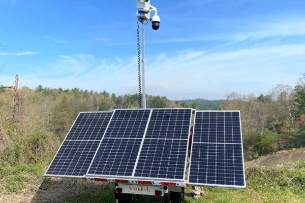 Solar surveillance trailer